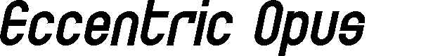 Preview image for SF Eccentric Opus Bold Oblique