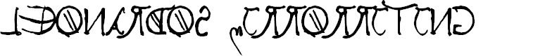 Preview image for Leonardos mirrorwriting Bold