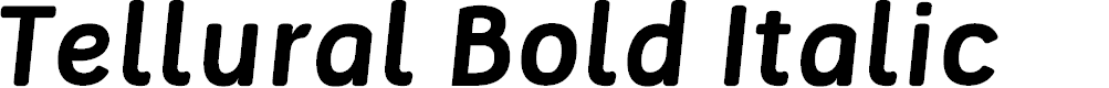 Preview image for Tellural Bold Italic