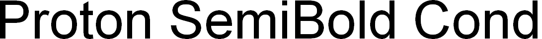 Preview image for Proton SemiBold Condensed