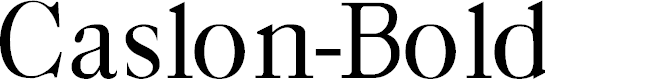 Preview image for Caslon-Bold