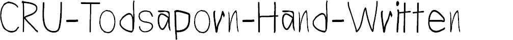 Preview image for CRU-Todsaporn-Hand-Written