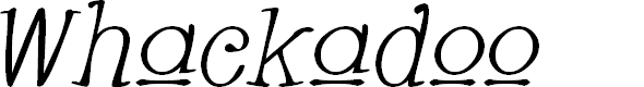 Preview image for Whackadoo Upper Italic