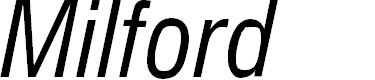 Preview image for Milford Condensed Italic