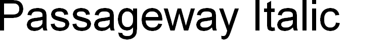 Preview image for Passageway Italic