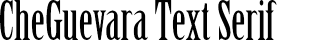 Preview image for CheGuevara Text Serif