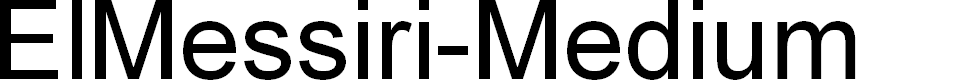 Preview image for ElMessiri-Medium
