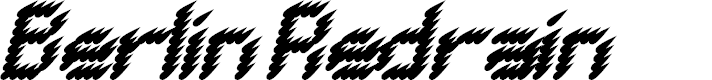 Preview image for BERLIN REDRAIN Italic