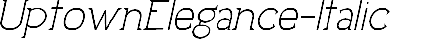 Preview image for UptownElegance-Italic