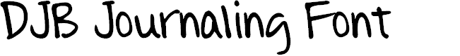 Preview image for DJB Journaling Font