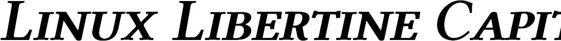 Preview image for Linux Libertine Capitals Semibold Italic