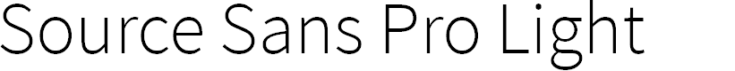Preview image for Source Sans Pro Light