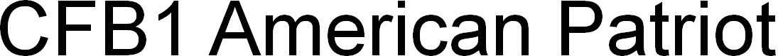 Preview image for CFB1 American Patriot SOLID 2 Bold Italic