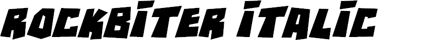 Preview image for RockBiter Italic
