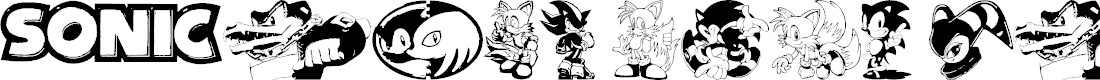 Preview image for Sonic Mega Font