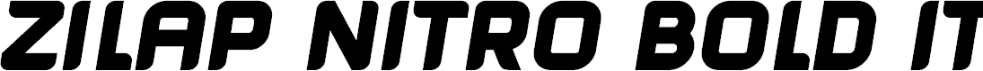 Preview image for Zilap Nitro bold Italic