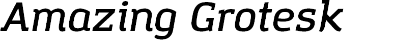Preview image for Amazing Grotesk DemiBold Italic