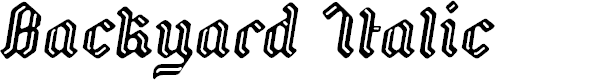 Preview image for Backyard PERSONAL Italic