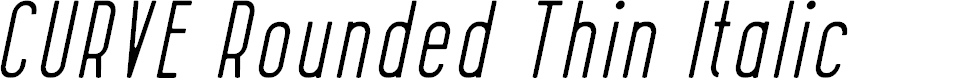 Preview image for CURVE Rounded Thin Italic