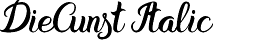 Preview image for DieCunst Italic