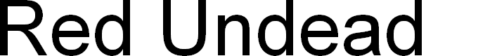 Preview image for Red Undead Font
