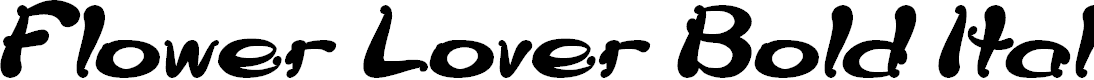 Preview image for Flower Lover Bold Italic