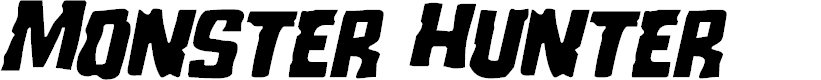 Preview image for Monster Hunter Staggered Italic