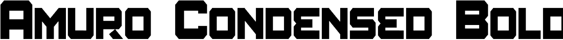 Preview image for Amuro Condensed Bold
