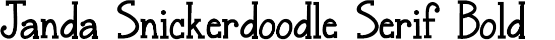 Preview image for Janda Snickerdoodle Serif Bold