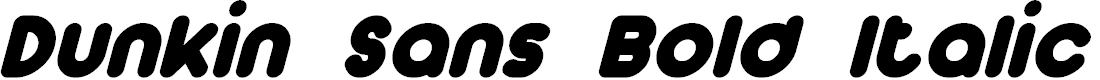 Preview image for Dunkin Sans Bold Italic