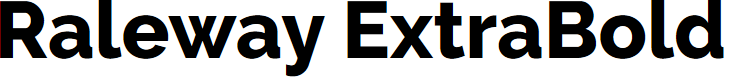 Preview image for Raleway ExtraBold