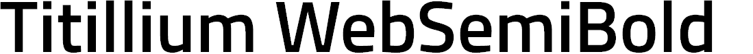 Preview image for Titillium WebSemiBold