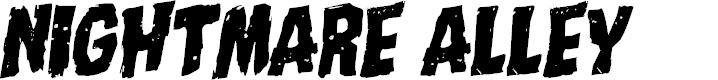 Preview image for Nightmare Alley Rotalic Font