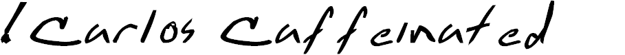 Preview image for !Carlos Caffeinated Bold Italic