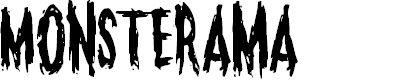 Preview image for Monsterama Regular Font