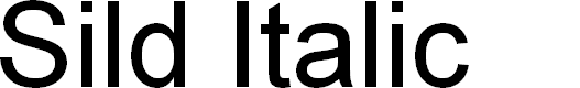Preview image for Sild Italic