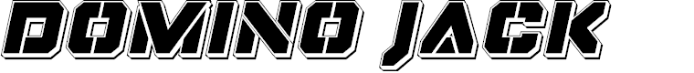 Preview image for Domino Jack Punch Italic Italic