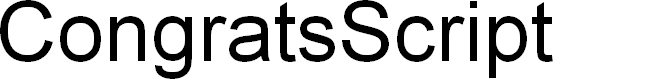 Preview image for CongratsScript