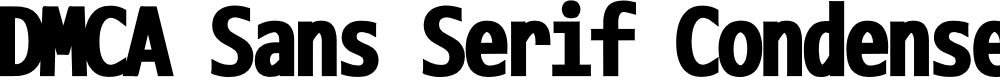 Preview image for DMCA Sans Serif Condensed Extrabold