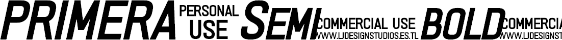 Preview image for PRIMERA Semi-bold-italic