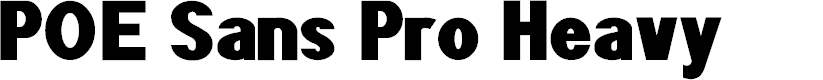Preview image for POE Sans Pro Heavy