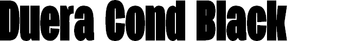Preview image for Duera PERSONAL USE Condensed Black