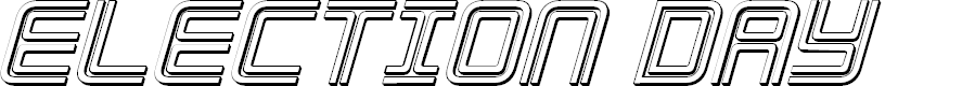 Preview image for Election Day 3D Italic