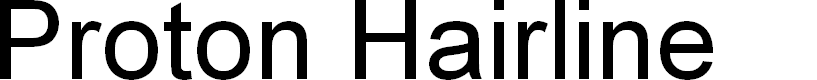 Preview image for Proton Hairline