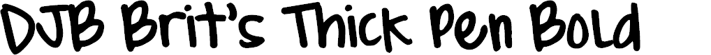 Preview image for DJB Brit's Thick Pen Bold