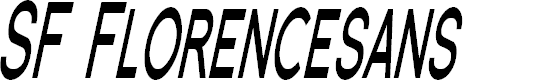 Preview image for SF Florencesans SC Comp Bold Italic