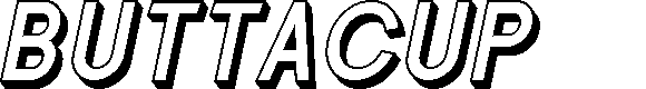 Preview image for SF Buttacup Lettering Shaded Oblique