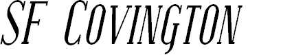 Preview image for SF Covington SC Cond Italic