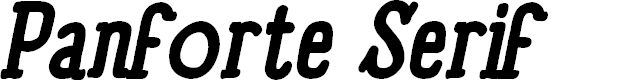 Preview image for Panforte Serif Bold Italic