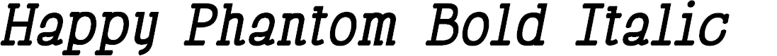 Preview image for Happy Phantom Bold Italic